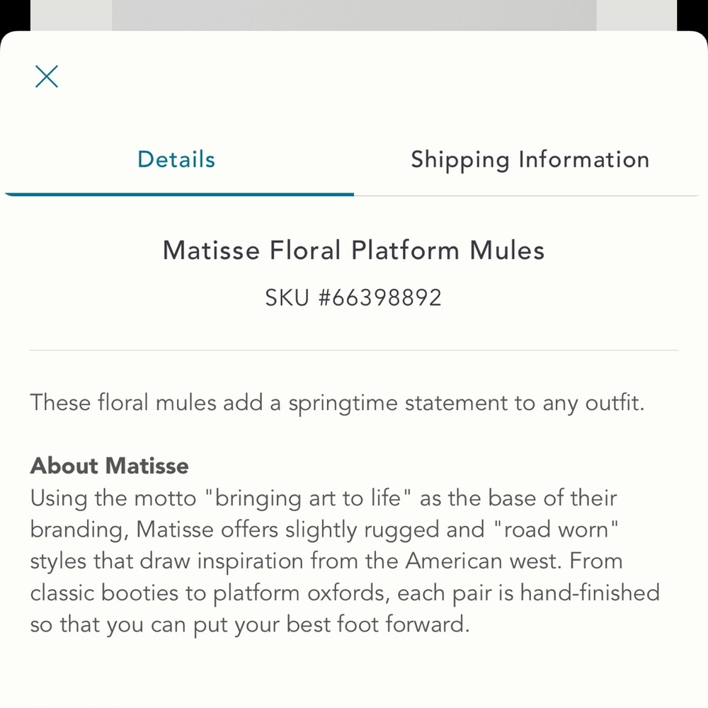 Anthropologie NWT Matisse Daisy Floral Platform Mules, sizes 8 & 10, comfy! - Picture 12 of 16